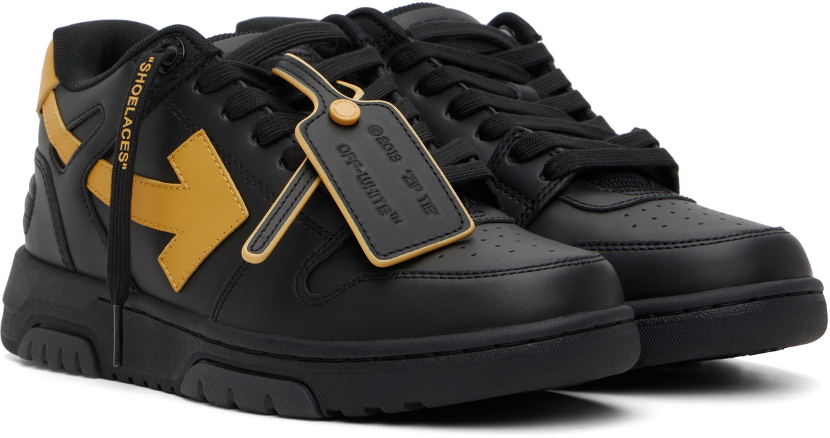 Off-White Black 'Out Of Office' Calf Leather Sneakers