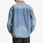 Wooyoungmi Men's Long Sleeve Denim Shirt in Blue