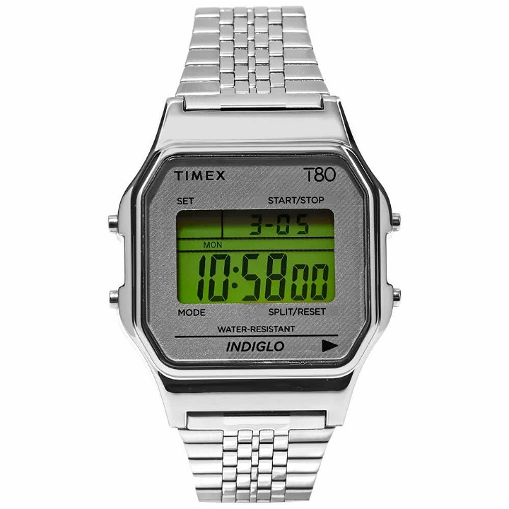 Photo: Timex Men's Archive T80 Digital Watch in Silver