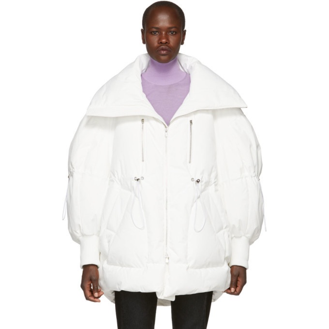 Chen Peng White Down Bubble Coat