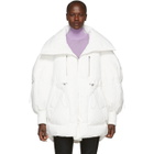 Chen Peng White Down Bubble Coat
