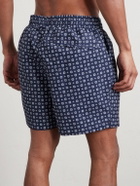 Derek Rose - Tropez Straight-Leg Mid-Length Printed Swim Shorts - Blue
