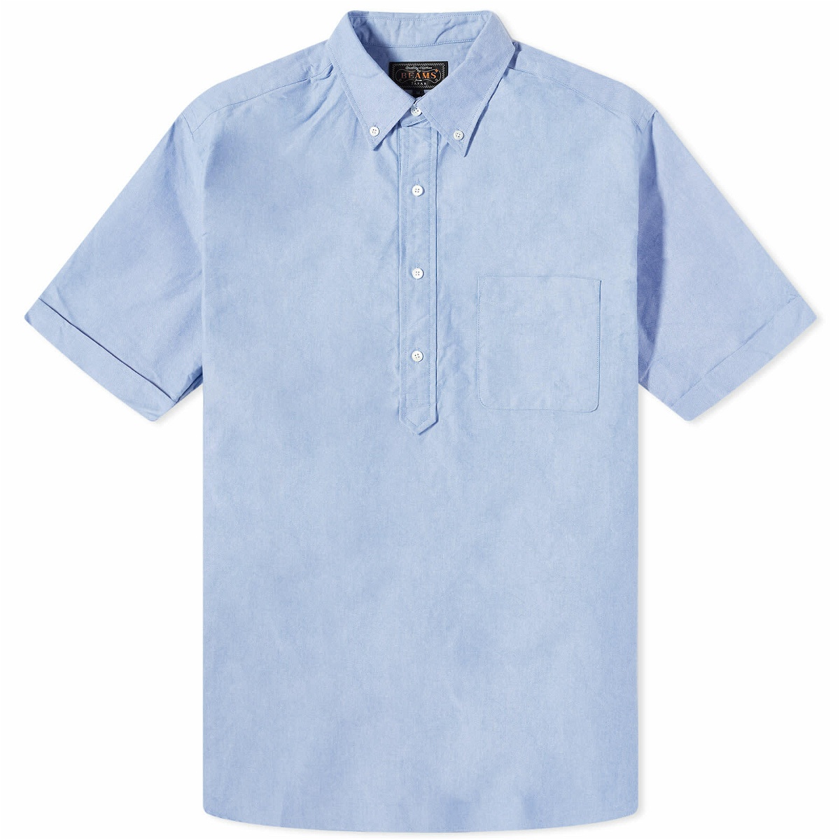 Beams Plus Men's BD Pullover Oxford Shirt in Blue Beams Plus