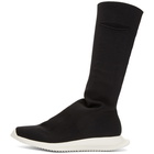 Rick Owens Drkshdw Black New Runner Sock High Sneakers