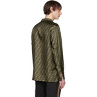 Fendi Brown and Black Silk Forever Fendi Pyjama Shirt