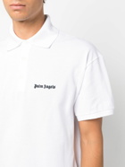 PALM ANGELS - Embroidered Logo Cotton Polo Shirt