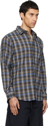 ERL Gray & Blue Check Shirt