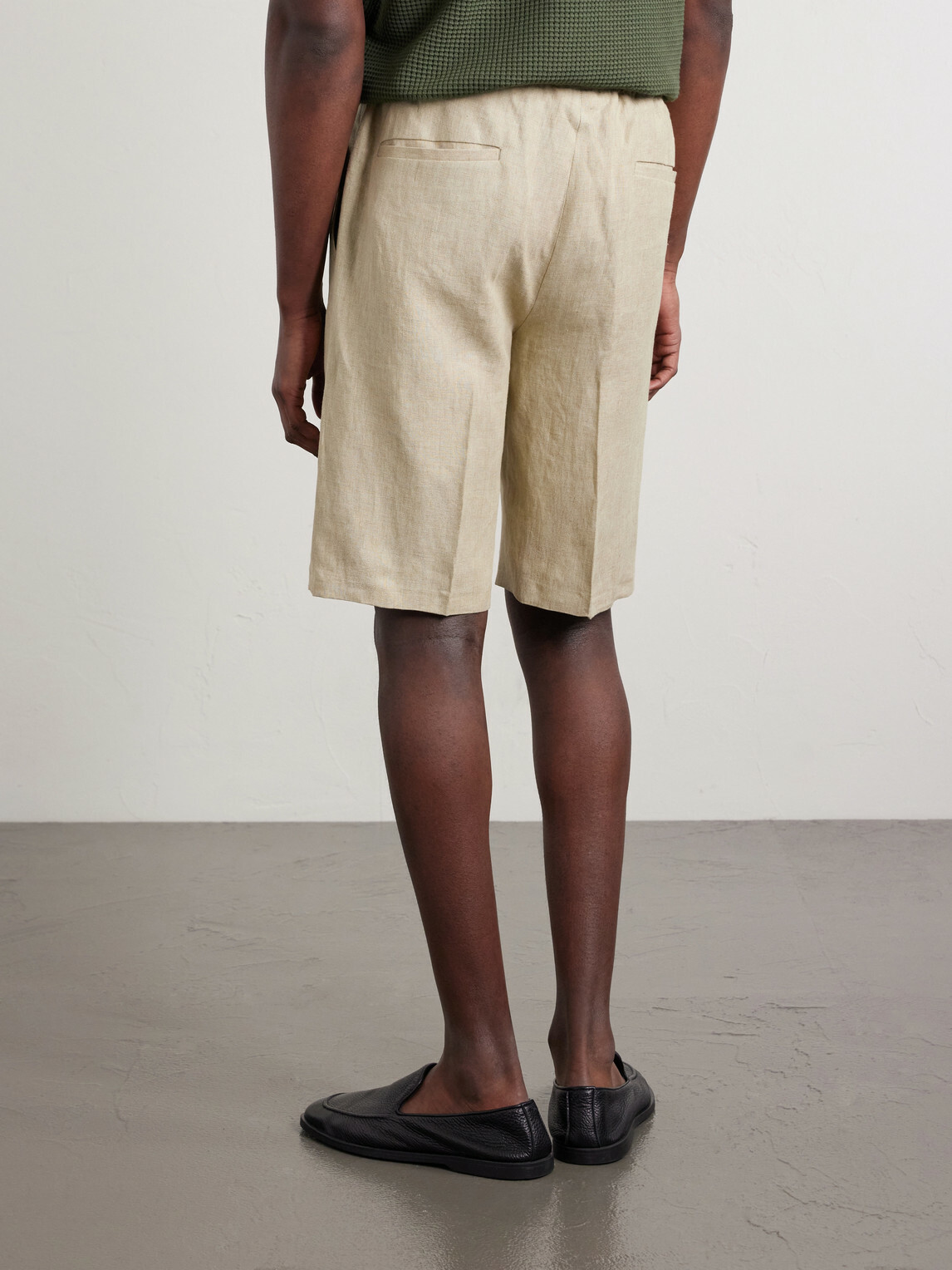 PIACENZA 1733 - Straight-Leg Linen Bermuda Shorts - Neutrals