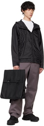 RAINS Black MSN Backpack