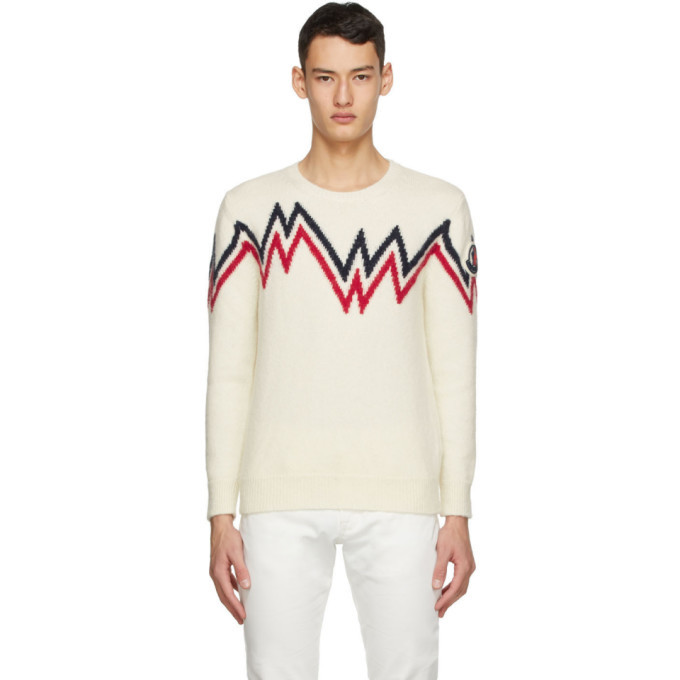 Moncler Off-White Wool and Alpaca Sweater Moncler