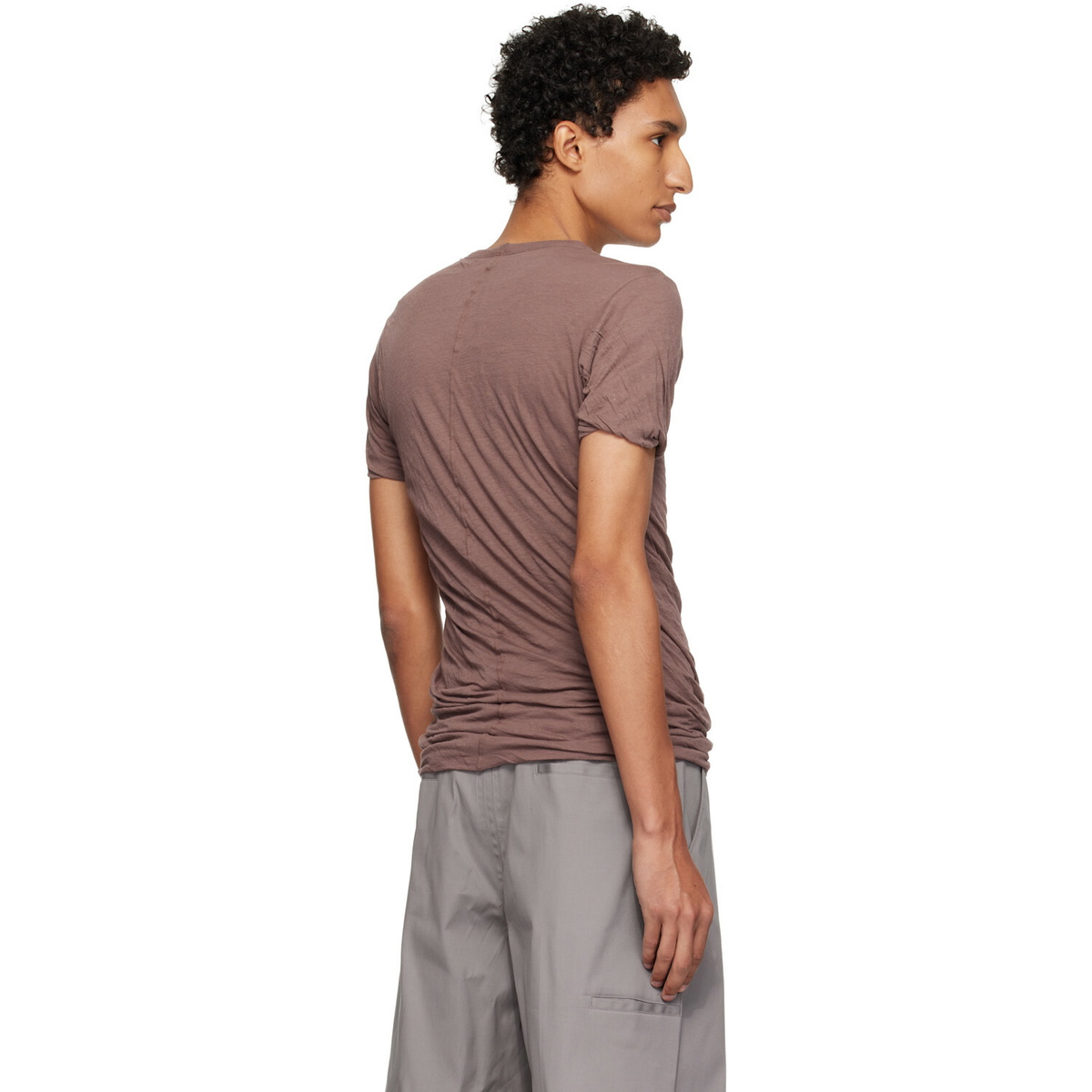 Rick Owens Purple Tower Double S/S T-shirt