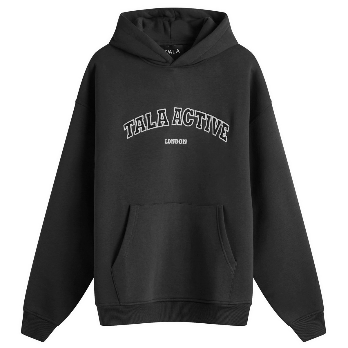 TALA Women's Oversized Active Logo Hooded Sweatshirt in Vintage Black