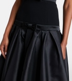 Rebecca Vallance Zendaya satin-paneled bustier gown