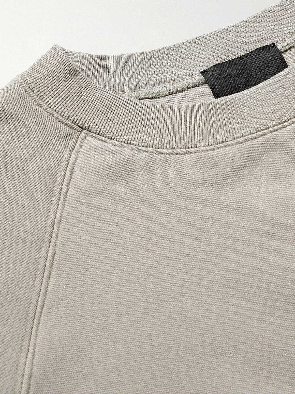 Neutral Eternal-flocked cotton-jersey sweatshirt