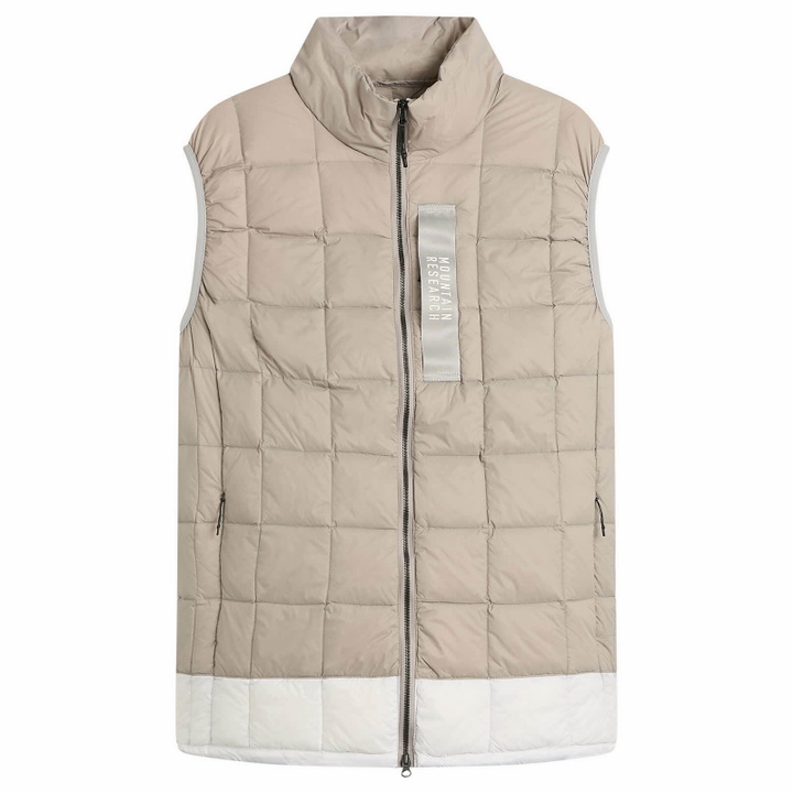 Photo: Taion Men's x Mountain Research Down Zip Vest in Grey