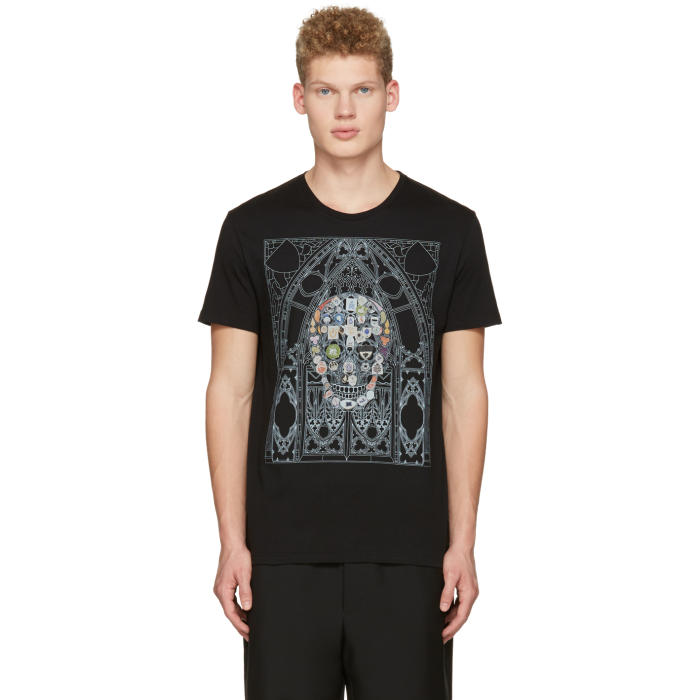 Photo: Alexander McQueen Black Skull T-Shirt