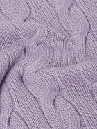 Ralph Lauren Purple label - Cable-Knit Cashmere Sweater - Purple