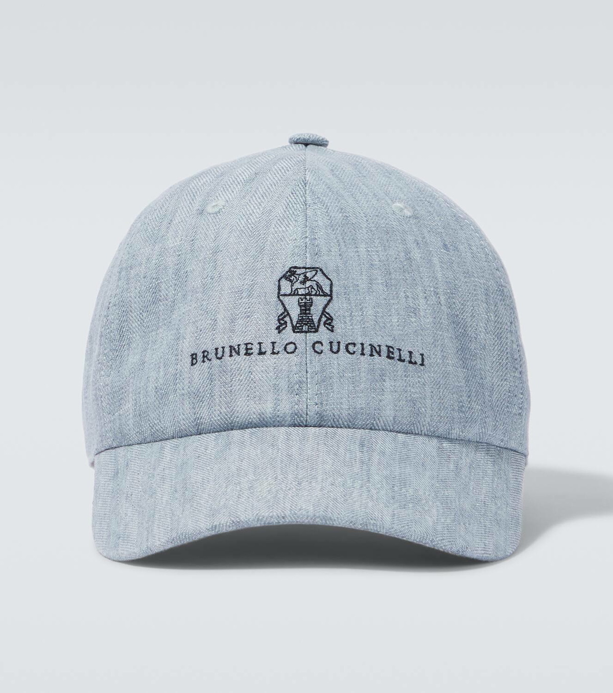 Brunello Cucinelli Logo linen baseball cap Brunello Cucinelli