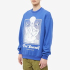 Lo-Fi Men's Find Yourself Crew Sweat in Marine Blue