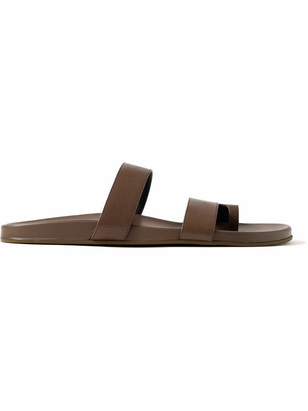 Photo: The Row - Hugh Full-Grain Leather Sandals - Brown