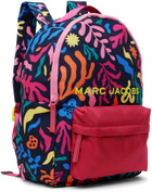 Marc Jacobs Kids Black Printed Backpack