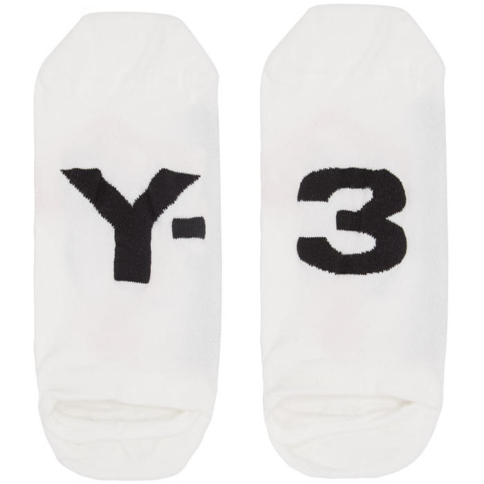 Photo: Y-3 White Invisible Socks 