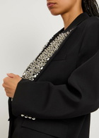 Rabanne Stud-embellished Wool Blazer Black