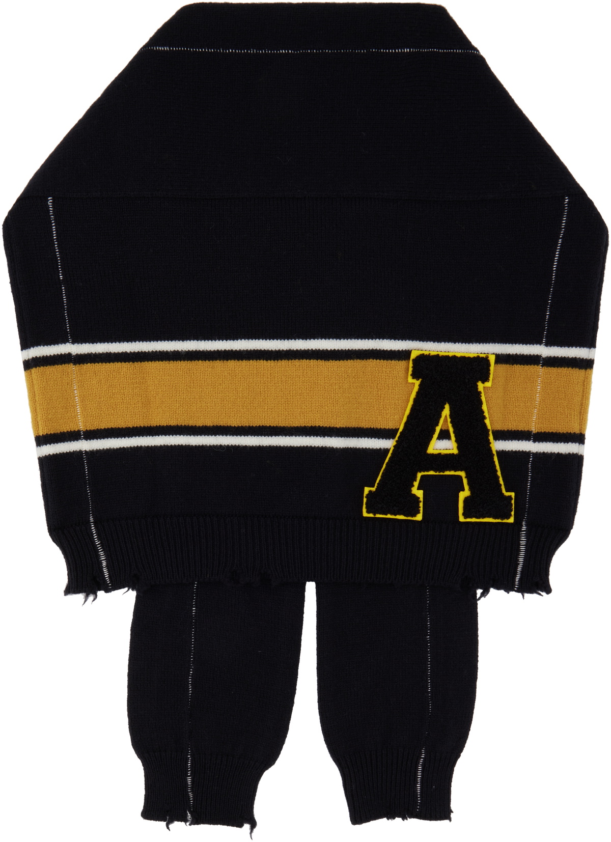 AMBUSH Black Knit Sweater Scarf