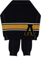 AMBUSH Black Knit Sweater Scarf