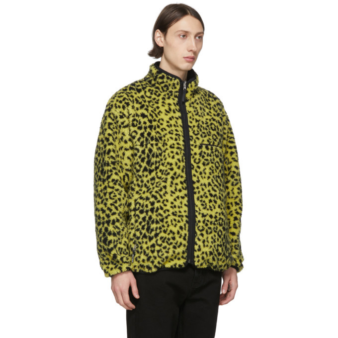 Wacko Maria Reversible Black Boa Fleece Jacket