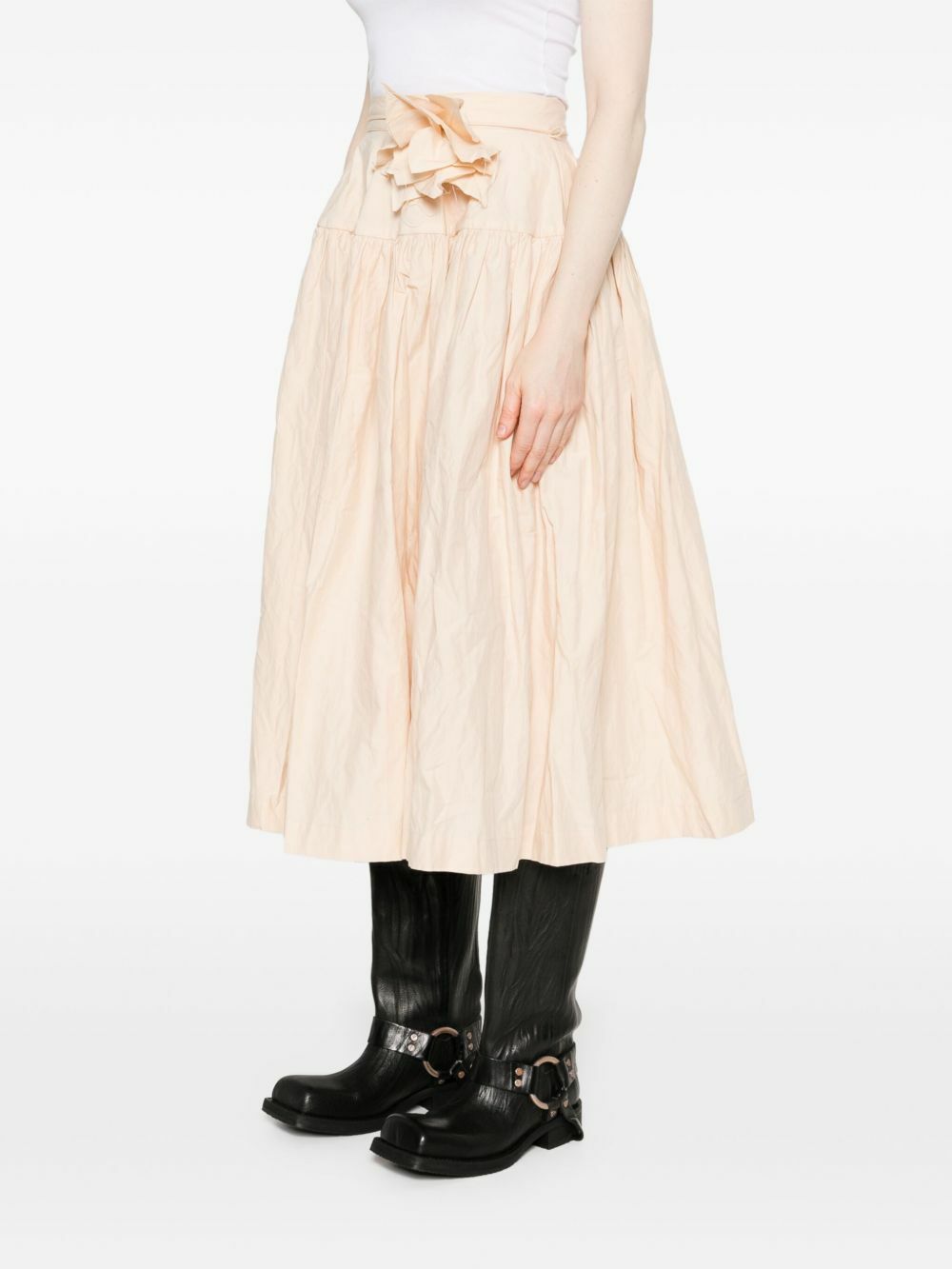 Marques'Almeida Wrinkled Midi Skirt