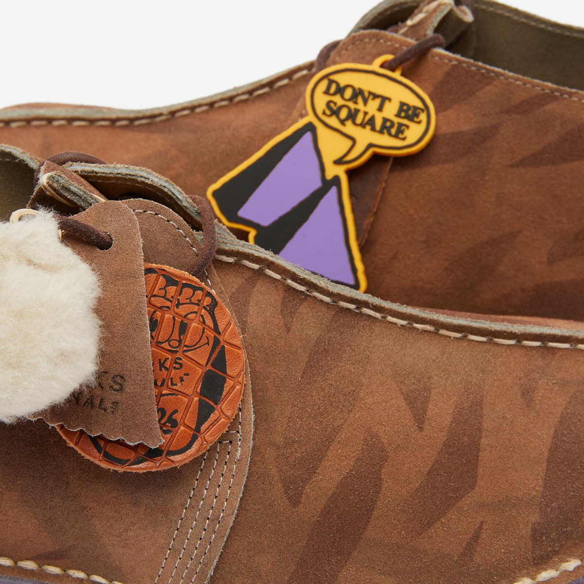 Clarks x Aries Desert Trek in Brown Multi Clarks Originals