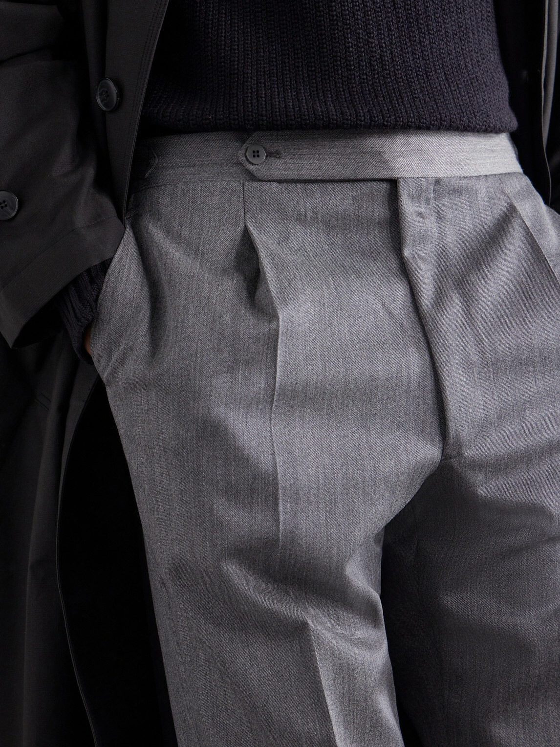 Stòffa - Straight-Leg Wool-Twill Trousers - Gray