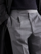 Stòffa - Straight-Leg Wool-Twill Trousers - Gray