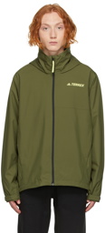 adidas Originals Green Terrex Rain Jacket