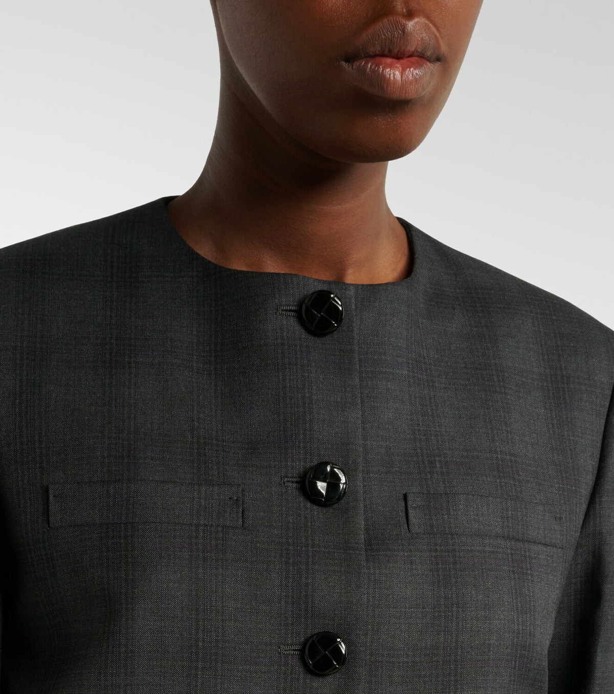 Blazé Milano Shamo checked virgin wool jacket