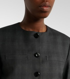 Blazé Milano Shamo checked virgin wool jacket