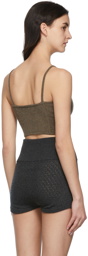 Le Kasha Brown Figari Cashmere Bralette