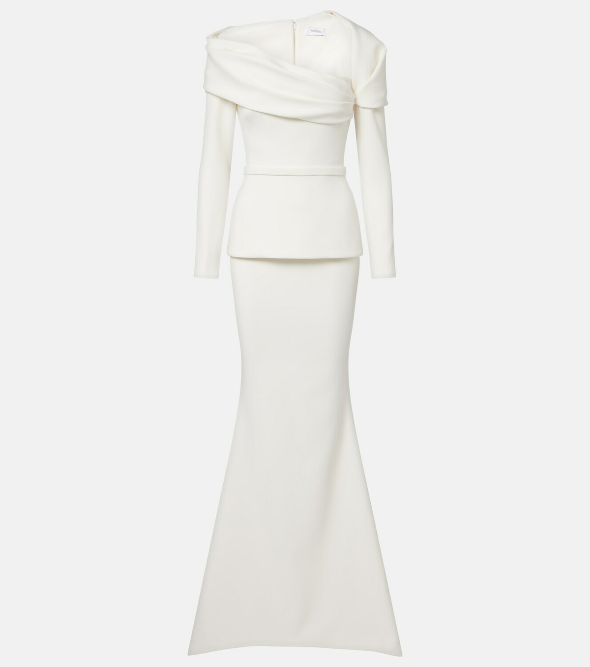 Safiyaa Millie draped crêpe gown