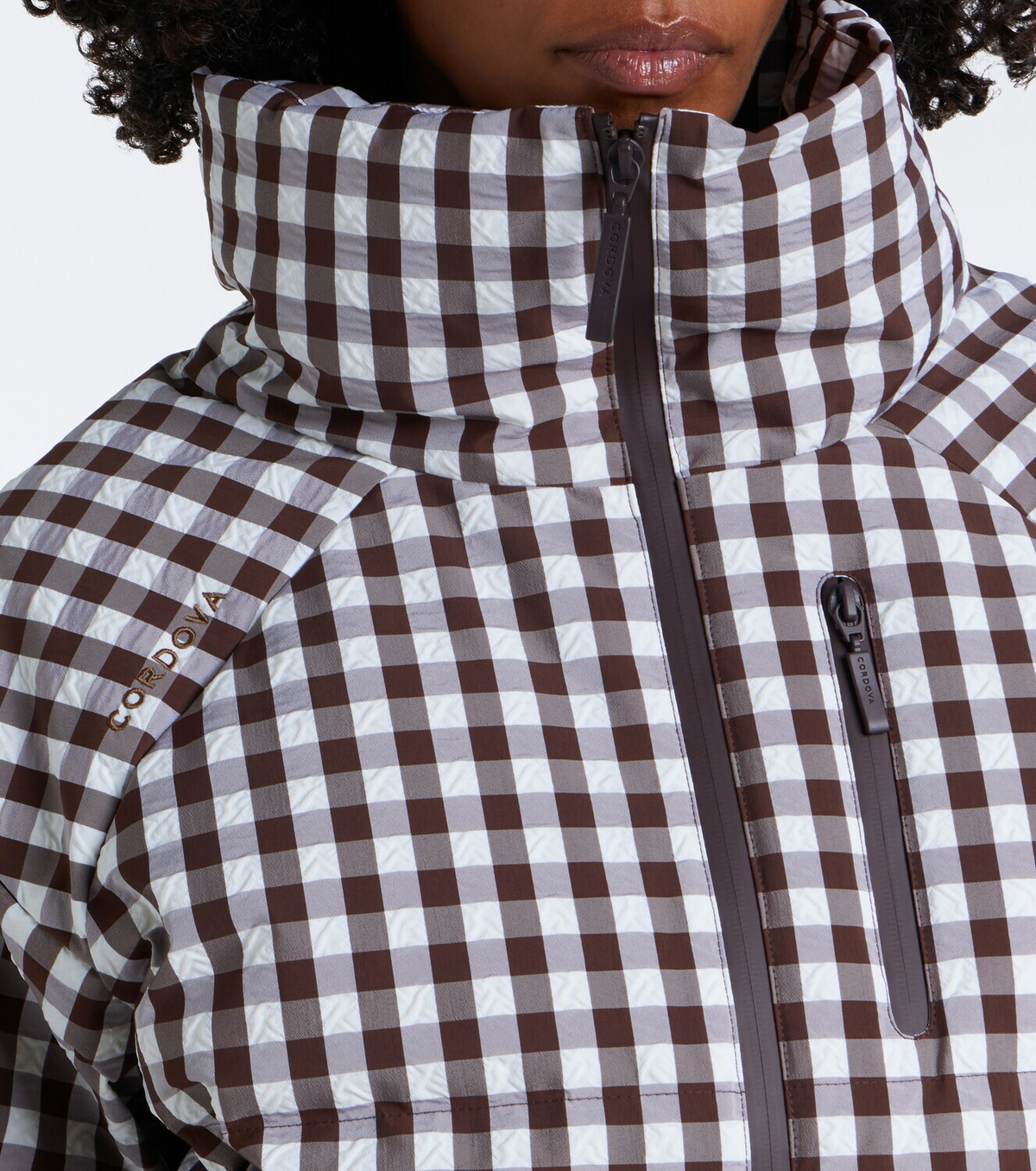 Cordova Cortina gingham ski jacket