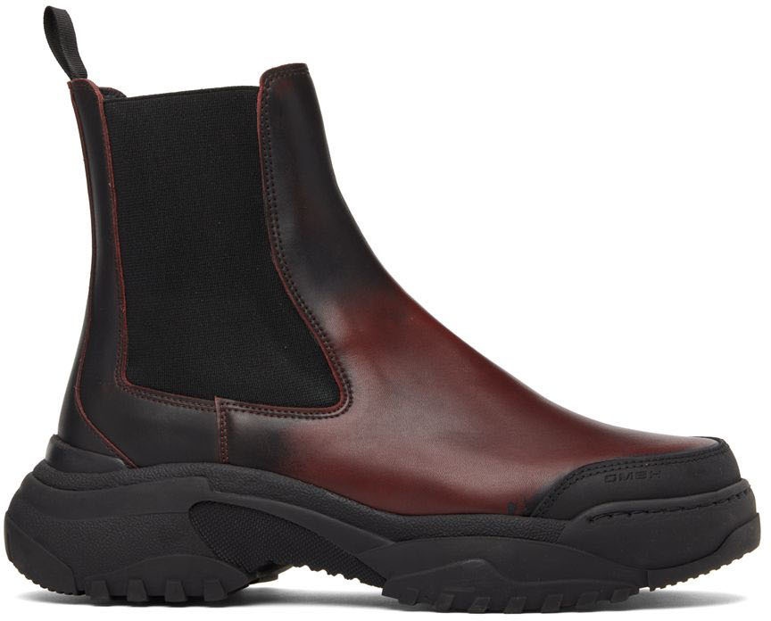 Photo: GmbH Black & Red Sprayed Chelsea Boots