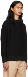 Agnona Black French Terry Sweatshirt