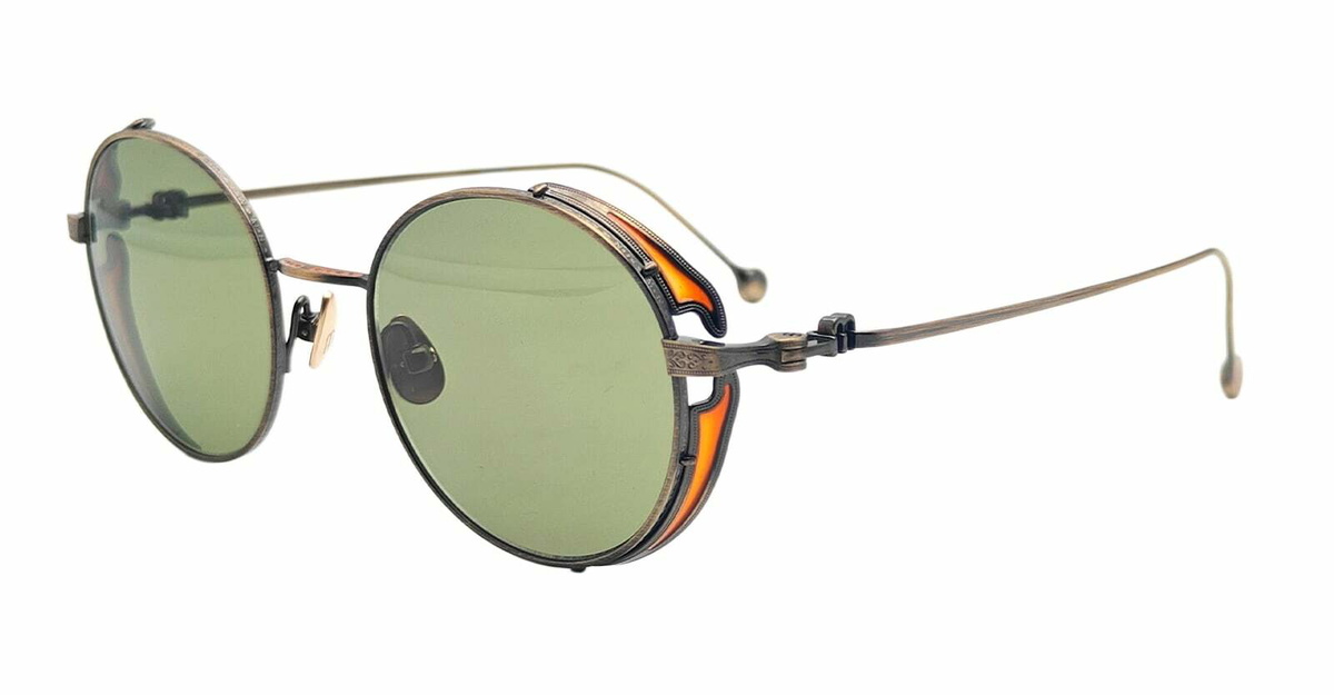 Matsuda M3152 - Antique Gold / Sage Green Sunglasses