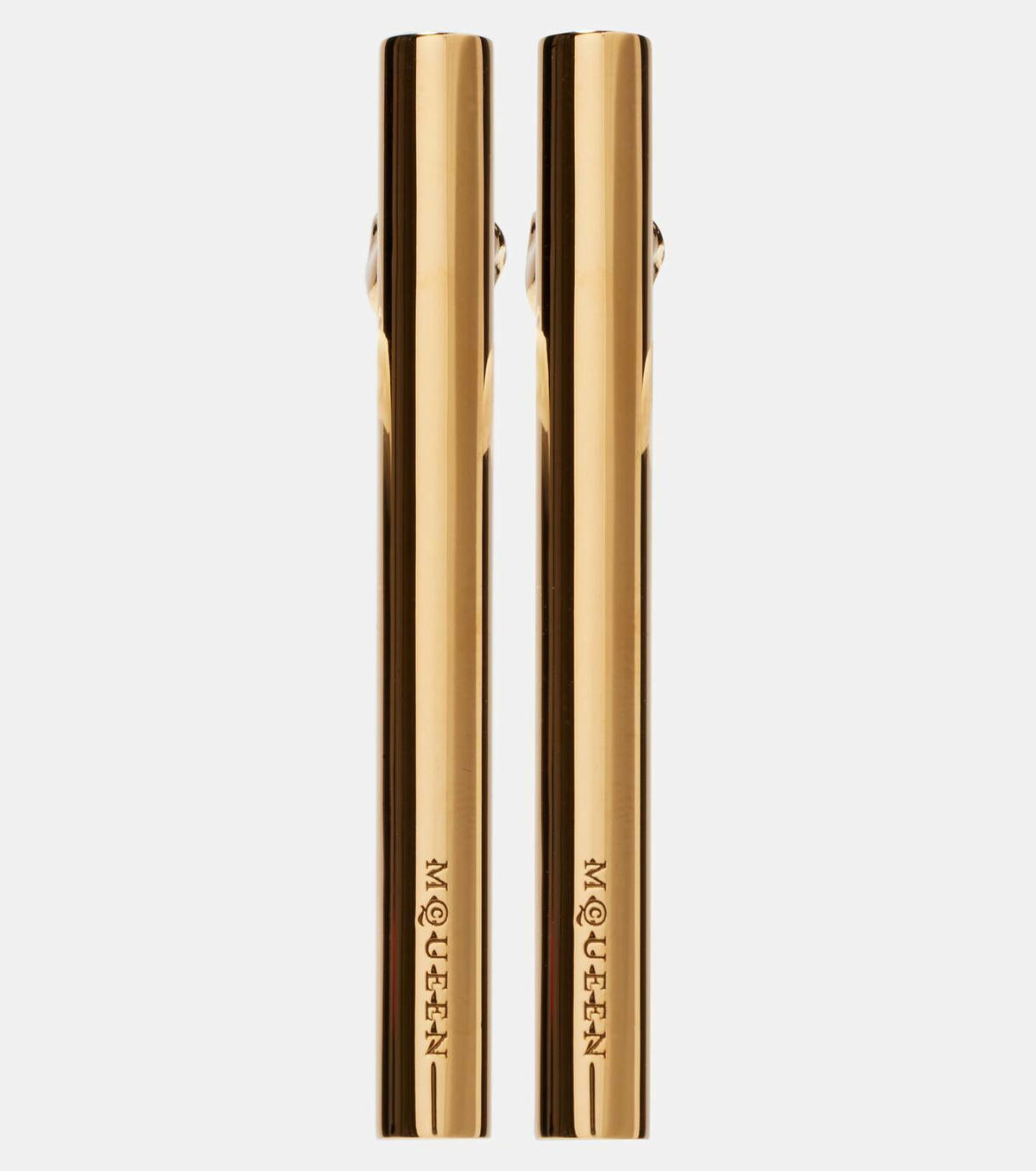 McQueen Logo drop earrings