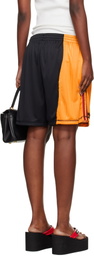Martine Rose Black & Yellow Collage Football Shorts