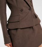 Magda Butrym Peplum linen blazer