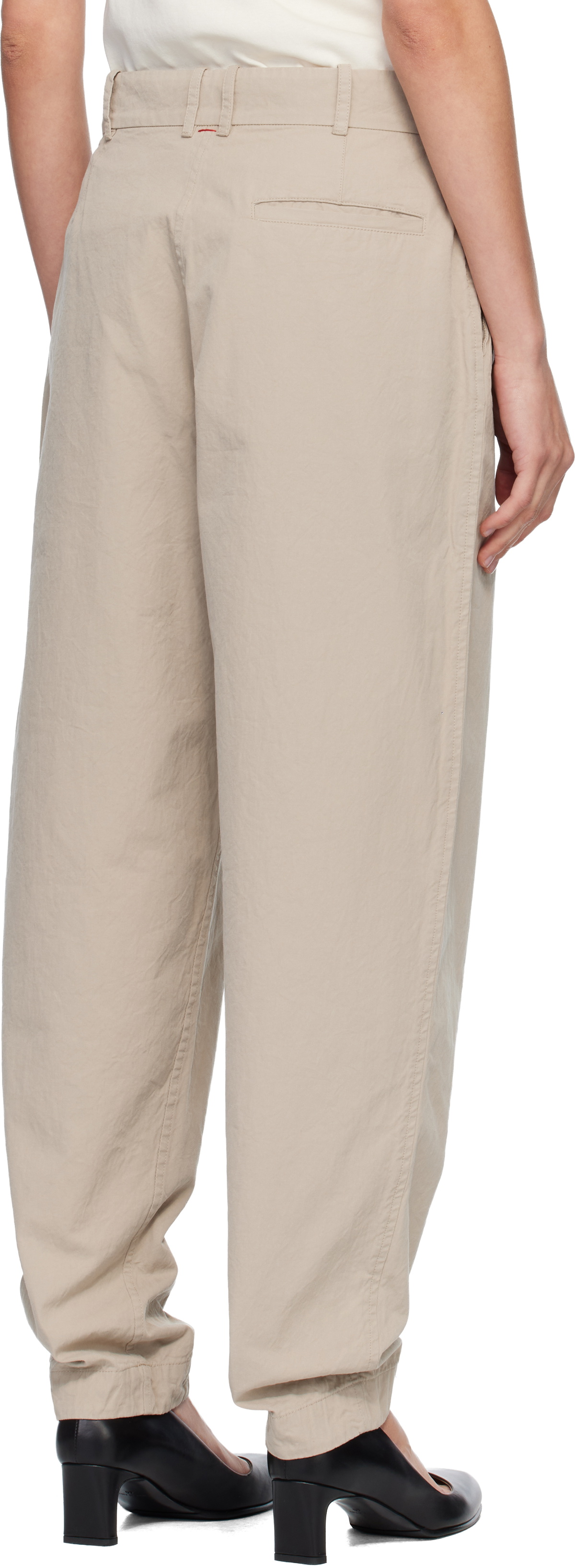 CASEY CASEY Beige Mili Hiroshi Trousers