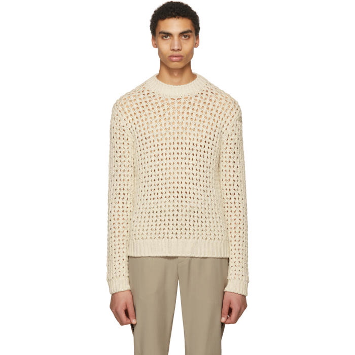 Photo: Acne Studios Off-White Noailles Solid Sweater 