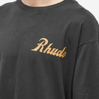 Rhude Men's Sales And Service T-Shirt in Vintage Black