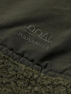 nanamica - Twill-Trimmed Wool-Blend Fleece Jacket - Green